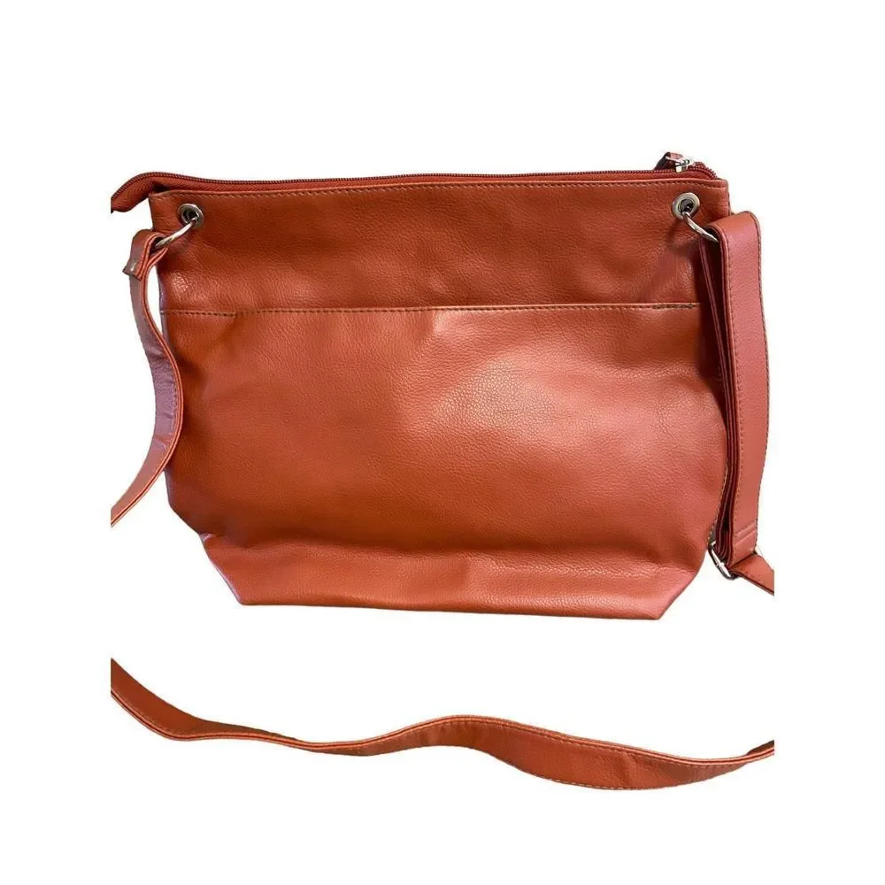 RELIC brick red square shape adjustable straps crossbody/shoulder bag - Picture 2 of 7